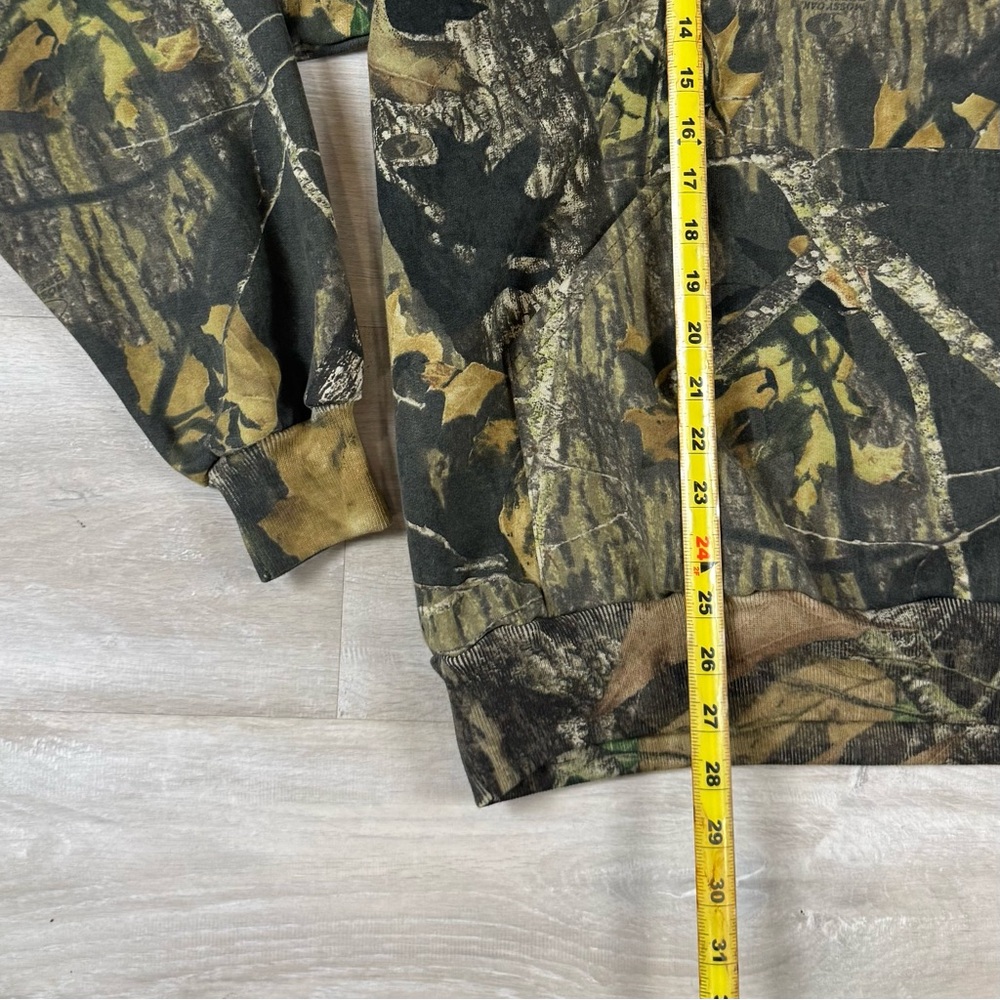 Vintage Mossy Oak 1/4 Zip Camo Pullover Sweatshirt Hunting Outdoors Mens L NWT - Picture 5 of 6